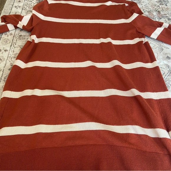 Love Ellie Rust and Cream Striped Cardigan - Picture 8 of 11